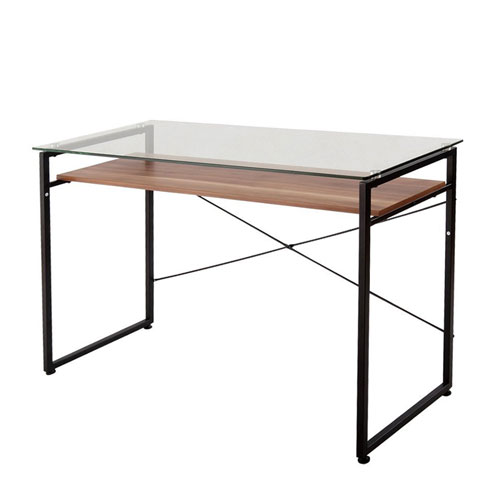 ガラス天板デスク MGD1270-WL