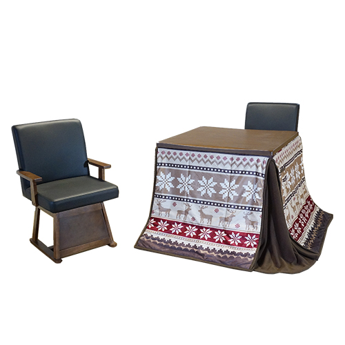 オーレ肘付きツムギ こたつ4点