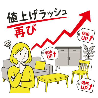 値上げラッシュ再び