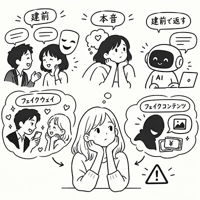 本音と建前とフェイク